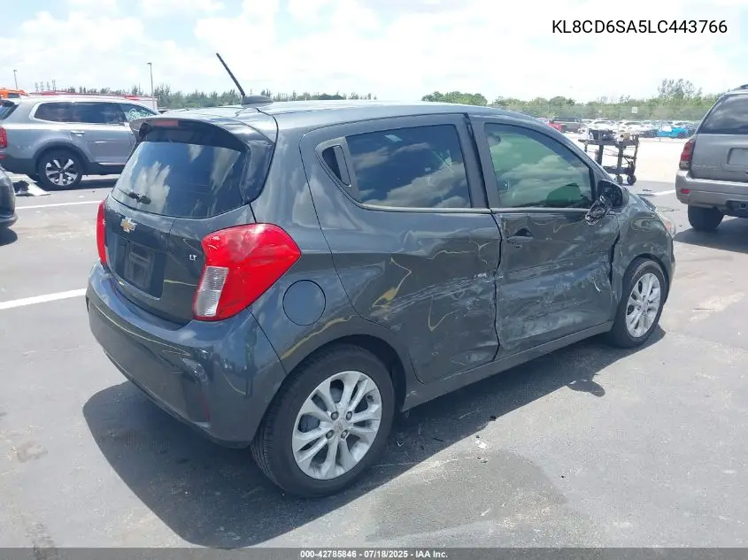 2020 Chevrolet Spark Fwd 1Lt Automatic VIN: KL8CD6SA5LC443766 Lot: 42785846