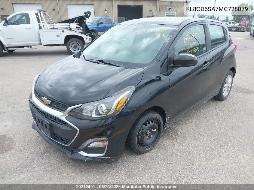 2021 Chevrolet Spark Lt VIN: KL8CD6SA7MC728079 Lot: 20212491