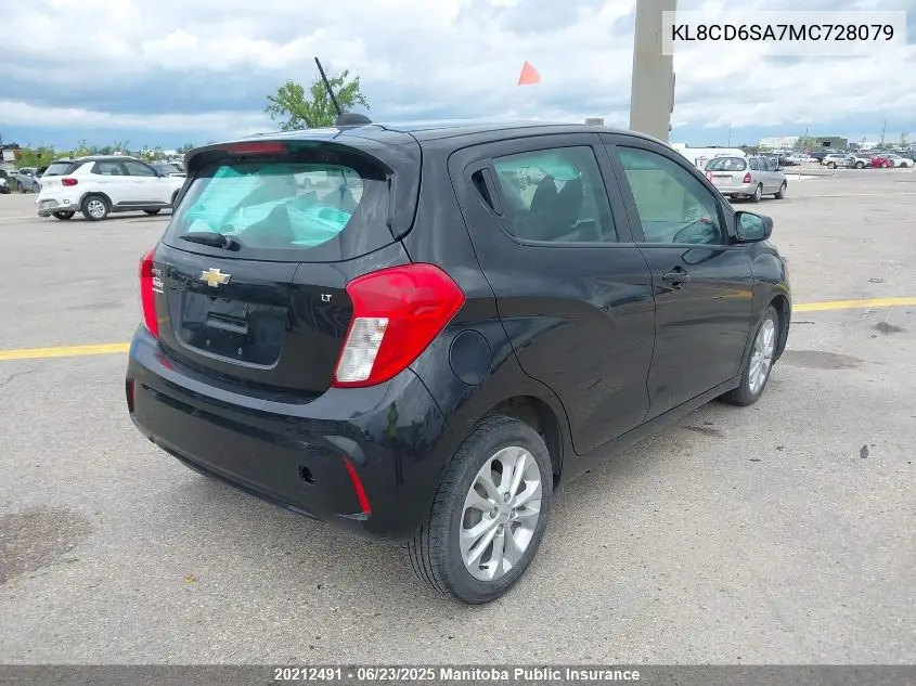 2021 Chevrolet Spark Lt VIN: KL8CD6SA7MC728079 Lot: 20212491