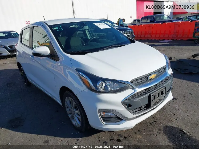 2021 Chevrolet Spark Fwd 1Lt Automatic VIN: KL8CD6SA9MC738936 Lot: 41427749