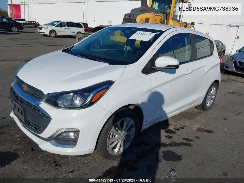 2021 Chevrolet Spark Fwd 1Lt Automatic VIN: KL8CD6SA9MC738936 Lot: 41427749
