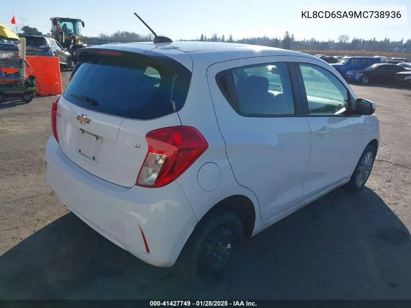 2021 Chevrolet Spark Fwd 1Lt Automatic VIN: KL8CD6SA9MC738936 Lot: 41427749