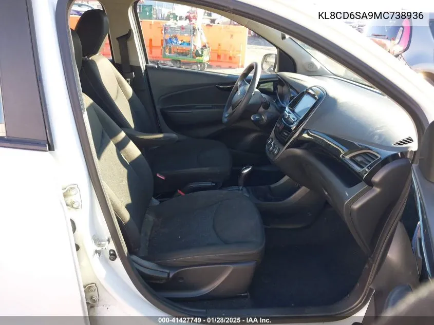 2021 Chevrolet Spark Fwd 1Lt Automatic VIN: KL8CD6SA9MC738936 Lot: 41427749