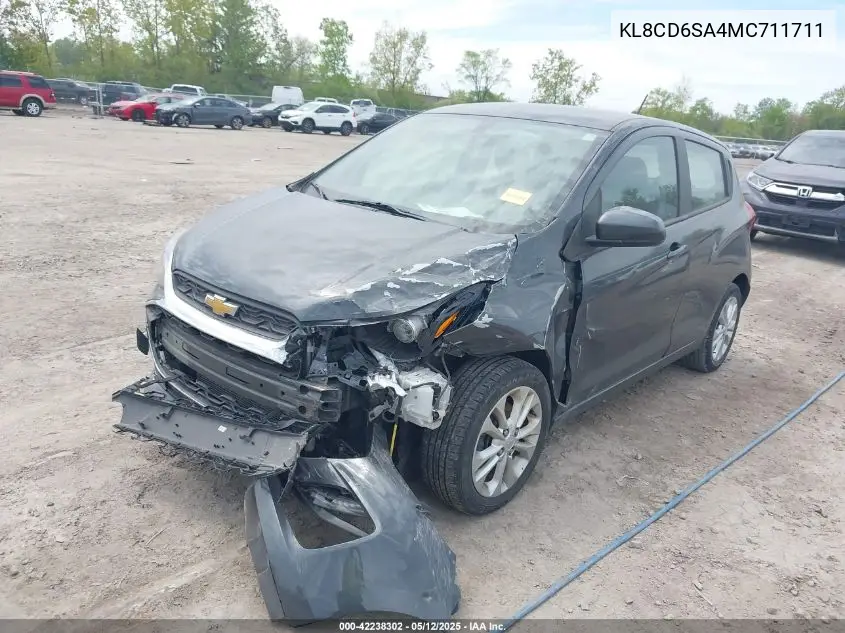 2021 Chevrolet Spark Fwd 1Lt Automatic VIN: KL8CD6SA4MC711711 Lot: 42238302