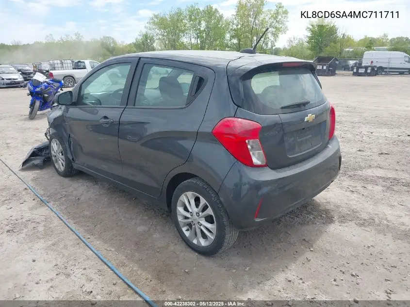 2021 Chevrolet Spark Fwd 1Lt Automatic VIN: KL8CD6SA4MC711711 Lot: 42238302