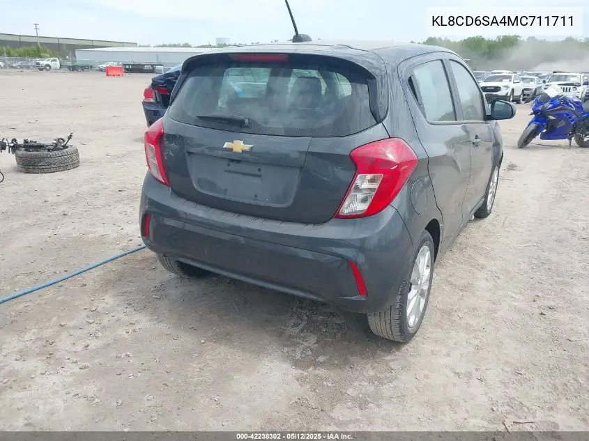 2021 Chevrolet Spark Fwd 1Lt Automatic VIN: KL8CD6SA4MC711711 Lot: 42238302