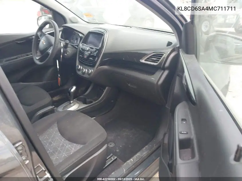 2021 Chevrolet Spark Fwd 1Lt Automatic VIN: KL8CD6SA4MC711711 Lot: 42238302
