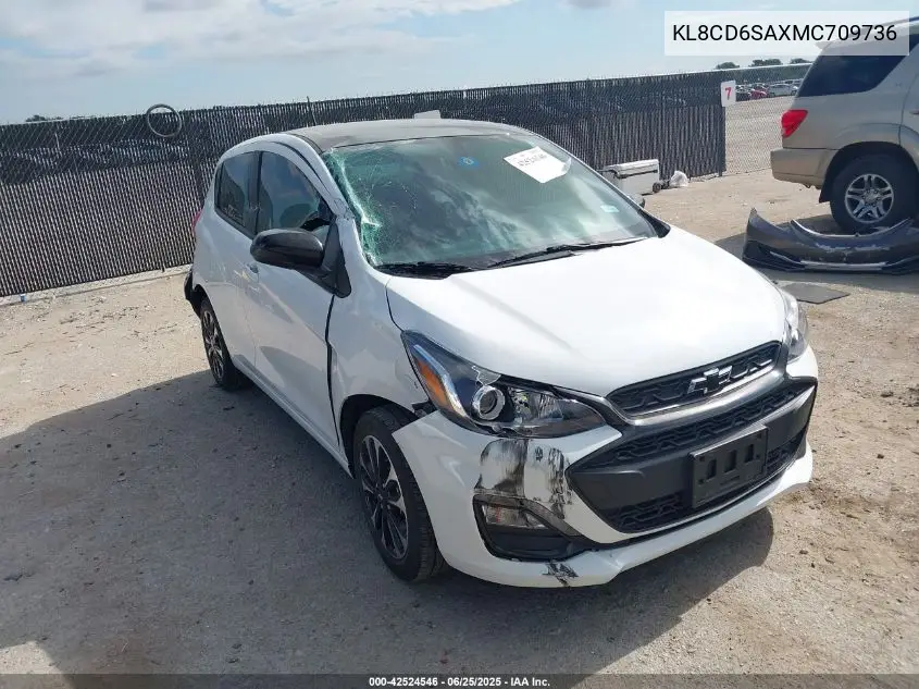 2021 Chevrolet Spark Fwd 1Lt Automatic VIN: KL8CD6SAXMC709736 Lot: 42524546