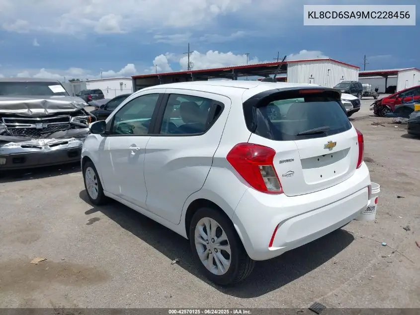 2021 Chevrolet Spark Fwd 1Lt Automatic VIN: KL8CD6SA9MC228456 Lot: 42570125