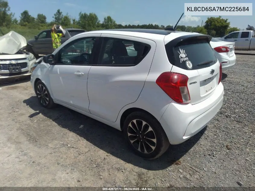 2021 Chevrolet Spark Fwd 1Lt Automatic VIN: KL8CD6SA7MC225684 Lot: 42572771