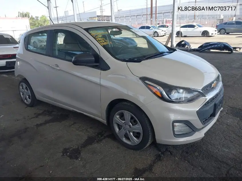 2021 Chevrolet Spark Fwd Ls Automatic VIN: KL8CB6SA1MC703717 Lot: 42614177