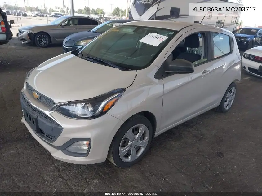2021 Chevrolet Spark Fwd Ls Automatic VIN: KL8CB6SA1MC703717 Lot: 42614177
