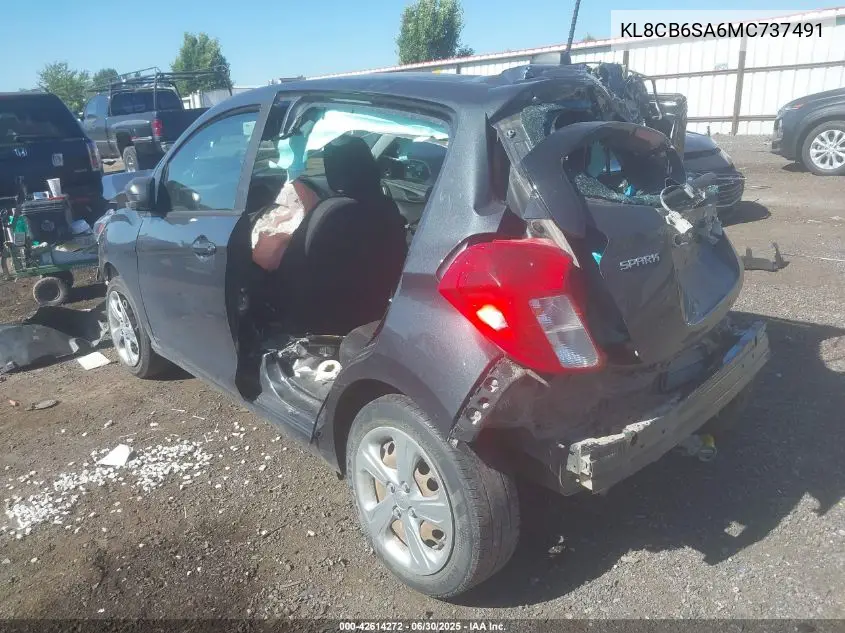 2021 Chevrolet Spark Ls VIN: KL8CB6SA6MC737491 Lot: 42614272