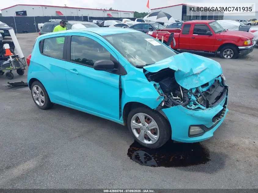 2021 Chevrolet Spark Fwd Ls Automatic VIN: KL8CB6SA3MC741935 Lot: 42685704