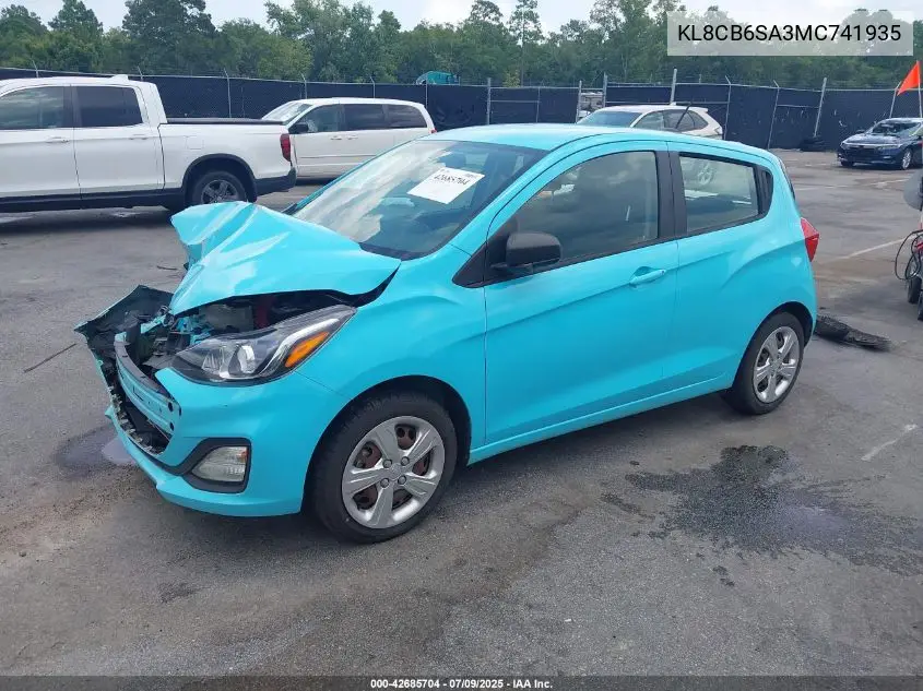 2021 Chevrolet Spark Fwd Ls Automatic VIN: KL8CB6SA3MC741935 Lot: 42685704