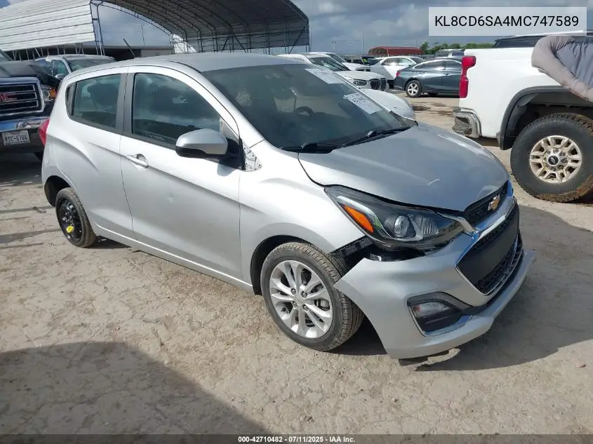 2021 Chevrolet Spark Fwd 1Lt Automatic VIN: KL8CD6SA4MC747589 Lot: 42710482