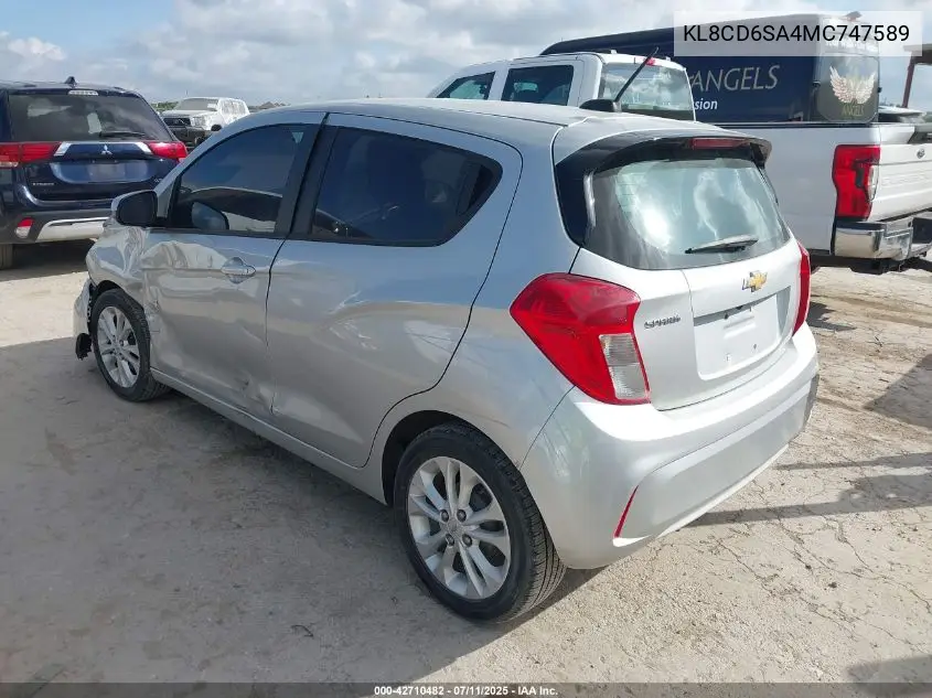 2021 Chevrolet Spark Fwd 1Lt Automatic VIN: KL8CD6SA4MC747589 Lot: 42710482