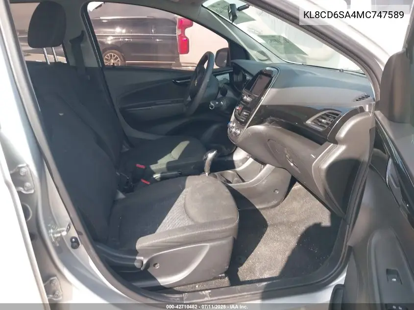 2021 Chevrolet Spark Fwd 1Lt Automatic VIN: KL8CD6SA4MC747589 Lot: 42710482