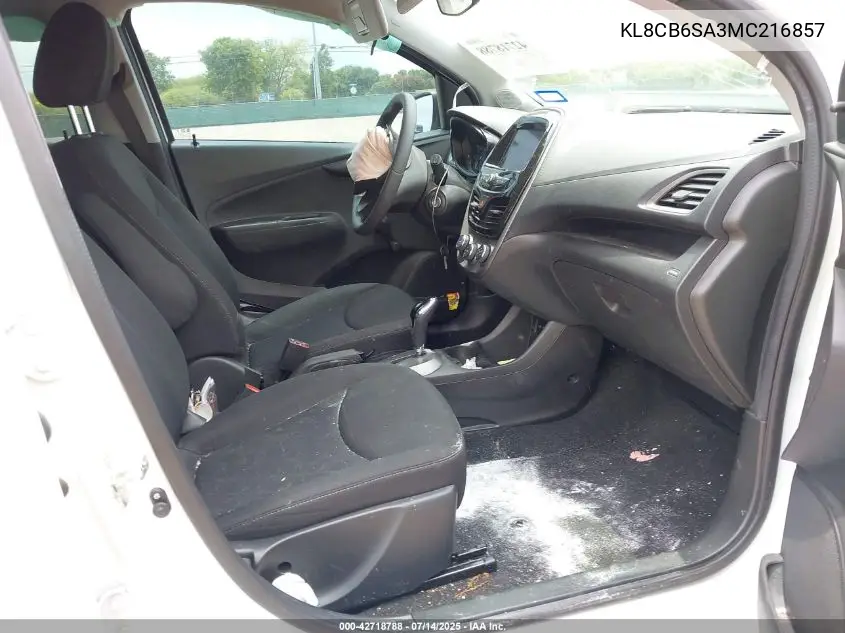 2021 Chevrolet Spark Fwd Ls Automatic VIN: KL8CB6SA3MC216857 Lot: 42718788