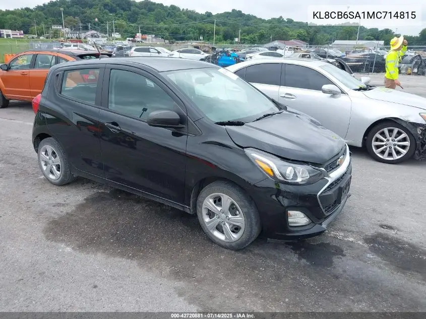 kl8cb6sa1mc714815 KL8CB6SA1MC714815 2021 Chevrolet Spark Fwd Ls Automatic