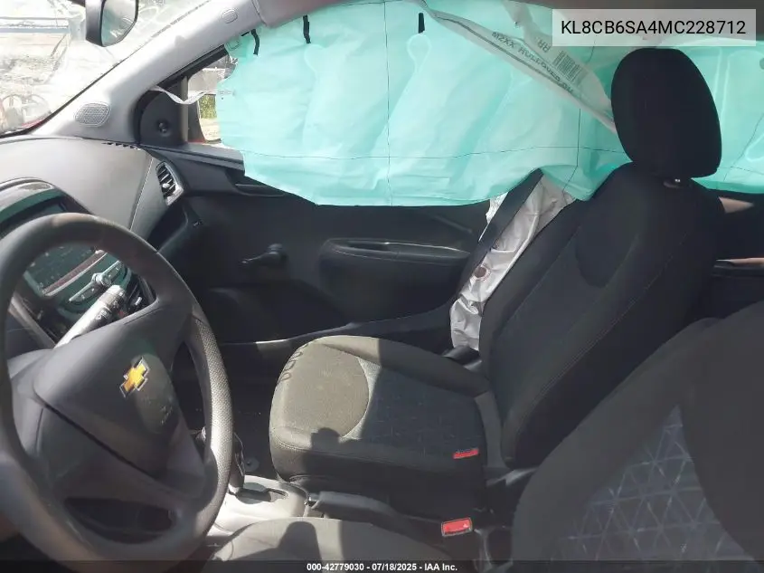 2021 Chevrolet Spark Fwd Ls Automatic VIN: KL8CB6SA4MC228712 Lot: 42779030