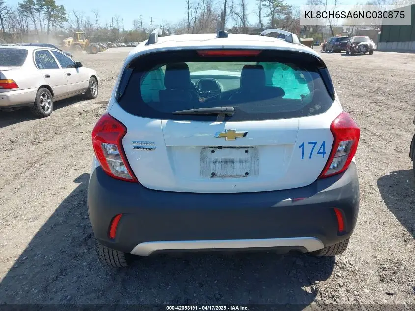 2022 Chevrolet Spark Fwd Activ Automatic VIN: KL8CH6SA6NC030875 Lot: 42053191