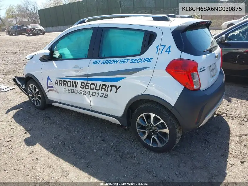 2022 Chevrolet Spark Fwd Activ Automatic VIN: KL8CH6SA6NC030875 Lot: 42053191