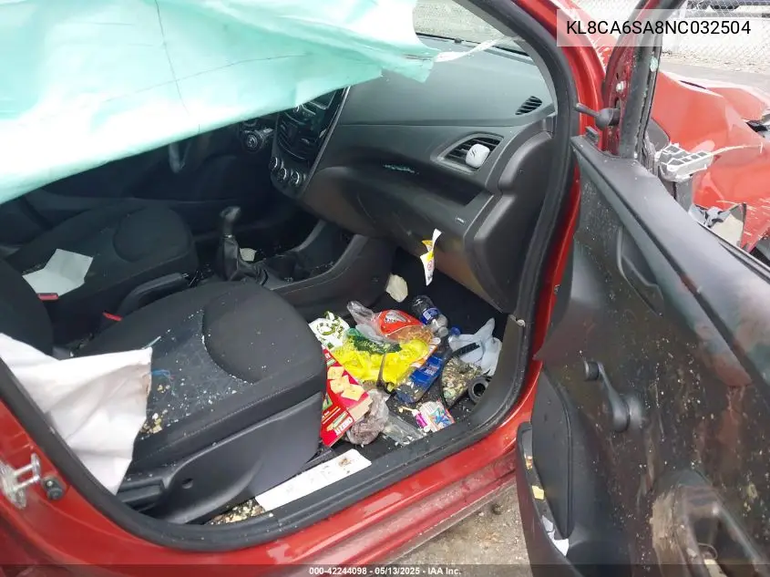 2022 Chevrolet Spark Fwd Ls Manual VIN: KL8CA6SA8NC032504 Lot: 42244098