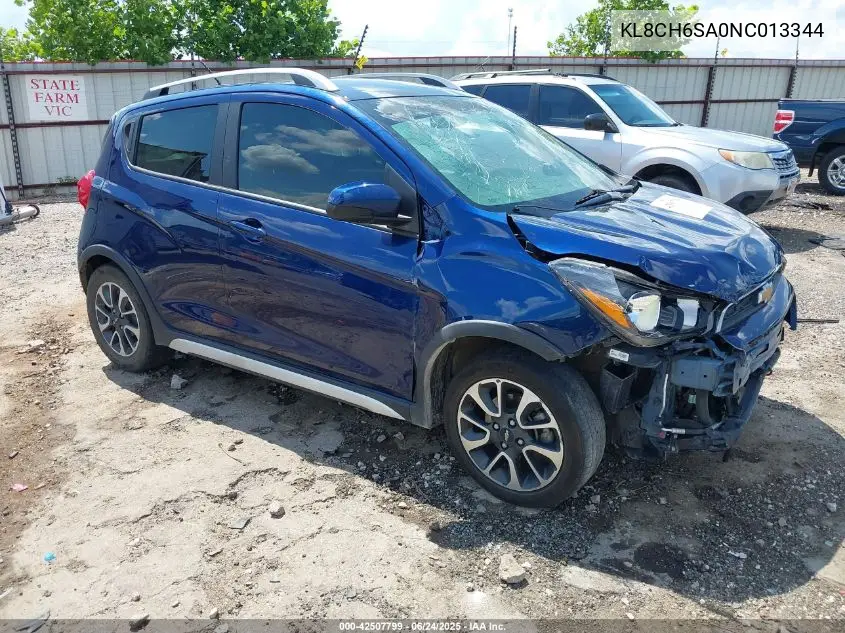 2022 Chevrolet Spark Fwd Activ Automatic VIN: KL8CH6SA0NC013344 Lot: 42507799
