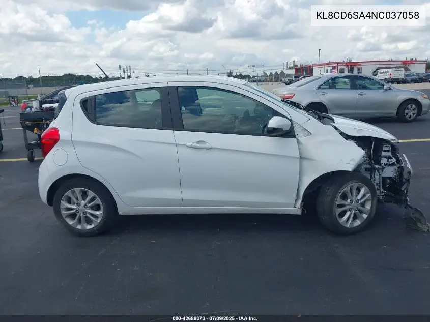 2022 Chevrolet Spark Fwd 1Lt Automatic VIN: KL8CD6SA4NC037058 Lot: 42689373