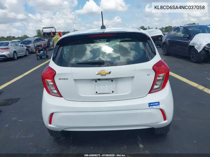 2022 Chevrolet Spark Fwd 1Lt Automatic VIN: KL8CD6SA4NC037058 Lot: 42689373