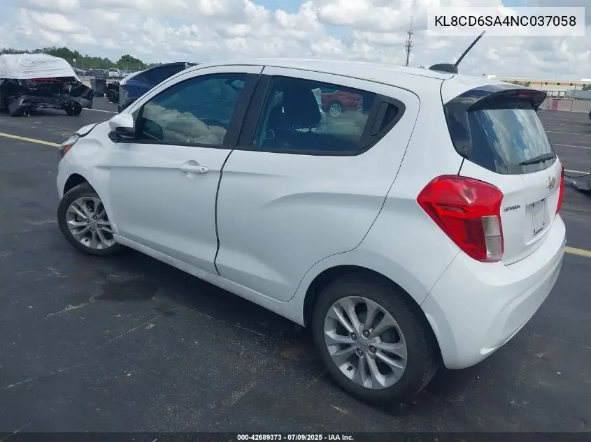 2022 Chevrolet Spark Fwd 1Lt Automatic VIN: KL8CD6SA4NC037058 Lot: 42689373