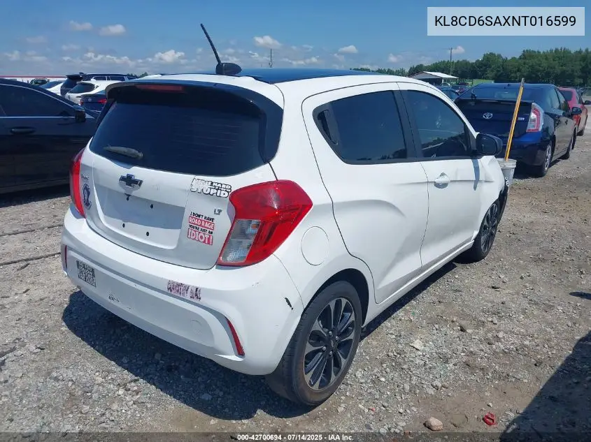 2022 Chevrolet Spark Fwd 1Lt Automatic VIN: KL8CD6SAXNT016599 Lot: 42700694