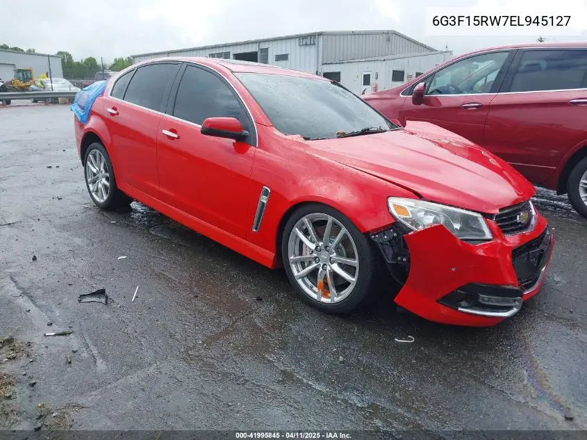 2014 Chevrolet Ss VIN: 6G3F15RW7EL945127 Lot: 41995845