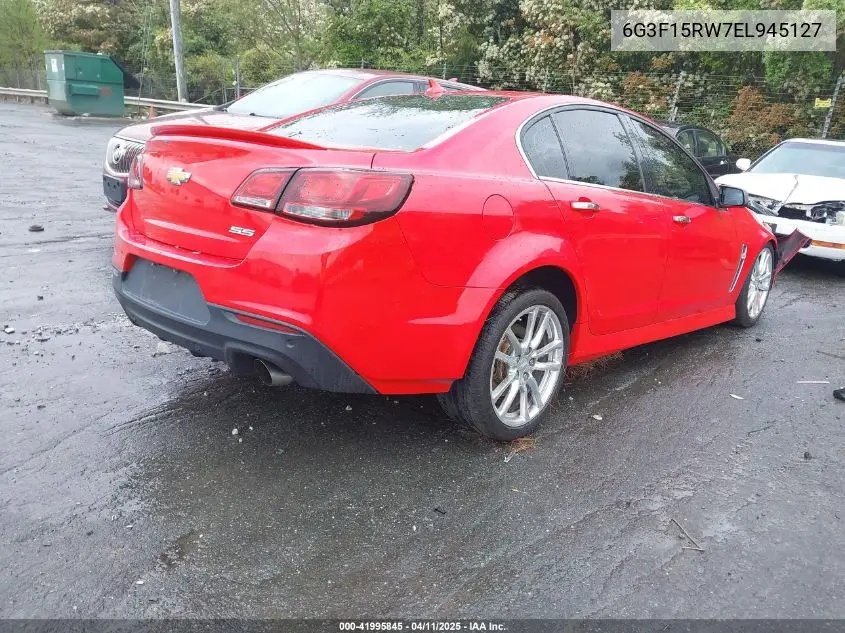 2014 Chevrolet Ss VIN: 6G3F15RW7EL945127 Lot: 41995845