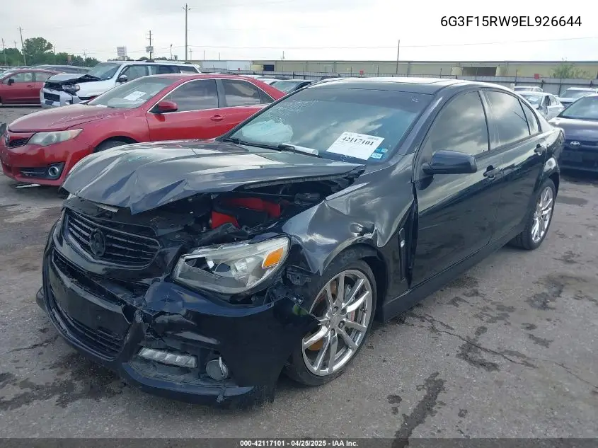 2014 Chevrolet Ss VIN: 6G3F15RW9EL926644 Lot: 42117101