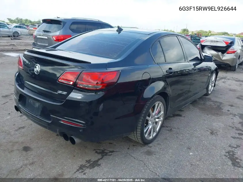 2014 Chevrolet Ss VIN: 6G3F15RW9EL926644 Lot: 42117101