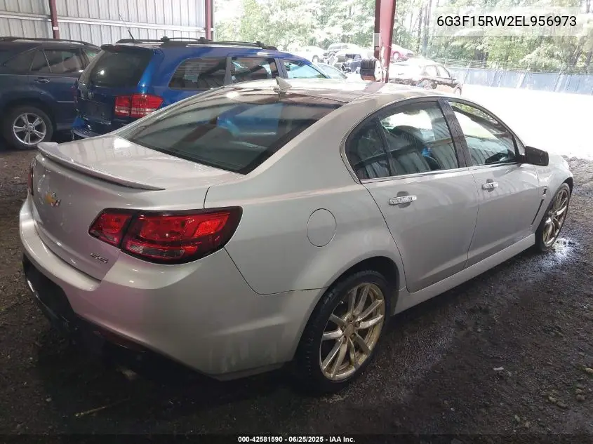 2014 Chevrolet Ss VIN: 6G3F15RW2EL956973 Lot: 42581590