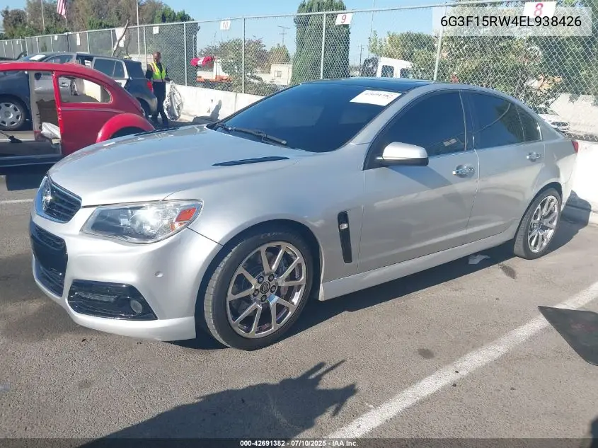 2014 Chevrolet Ss VIN: 6G3F15RW4EL938426 Lot: 42691382
