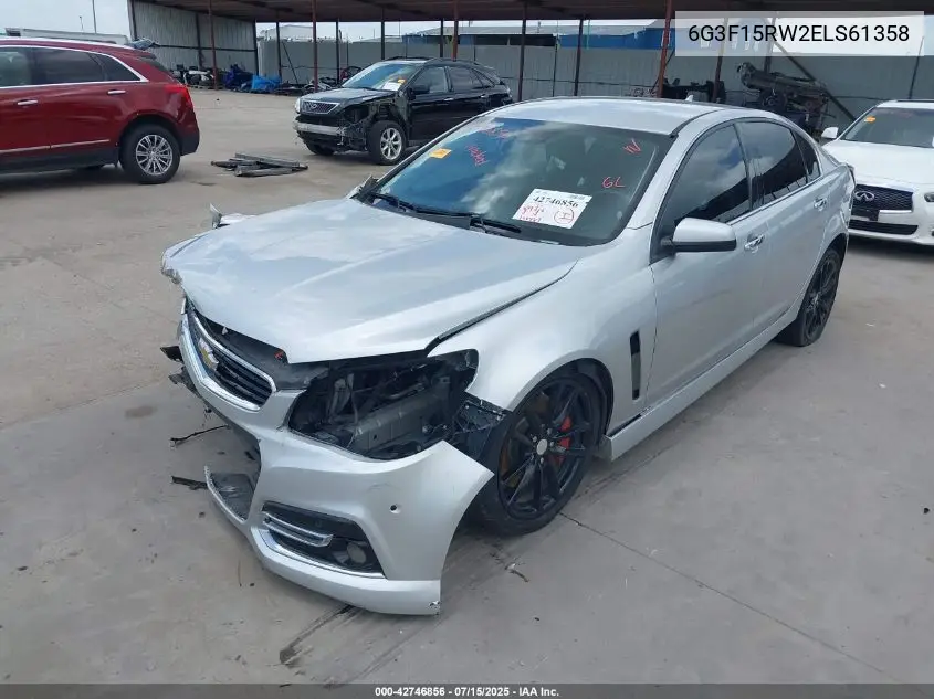 2014 Chevrolet Ss VIN: 6G3F15RW2ELS61358 Lot: 42746856