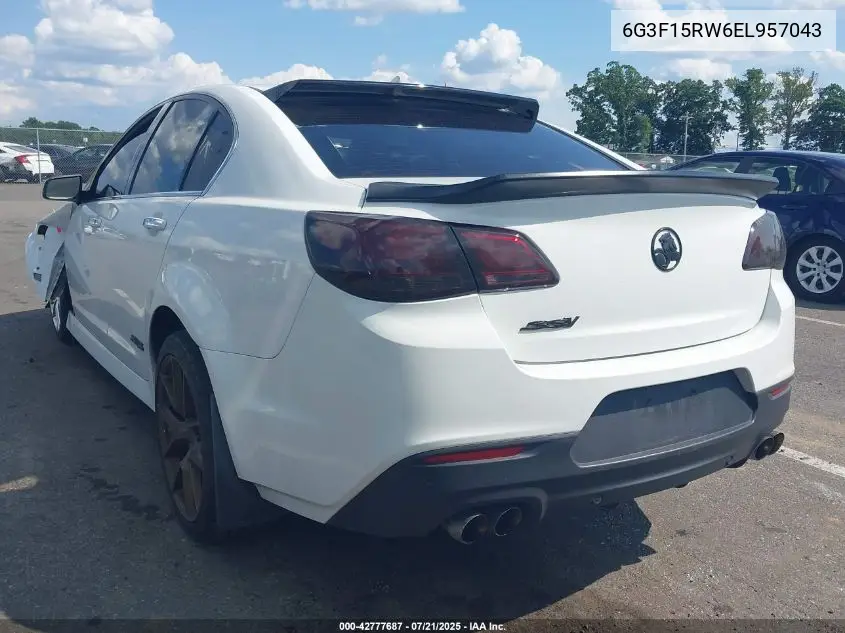 2014 Chevrolet Ss VIN: 6G3F15RW6EL957043 Lot: 42777687