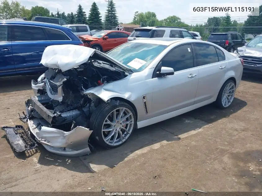 2015 Chevrolet Ss VIN: 6G3F15RW6FL115191 Lot: 42475348