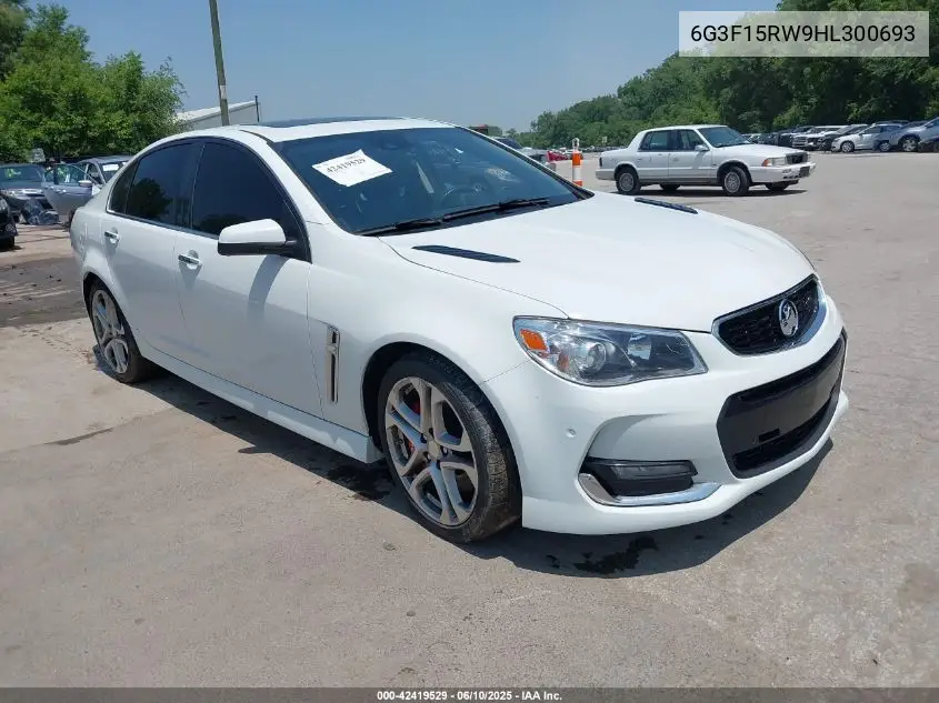 2017 Chevrolet Ss VIN: 6G3F15RW9HL300693 Lot: 42419529