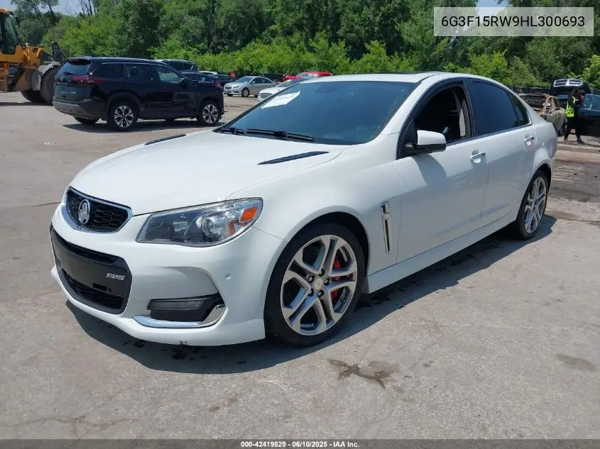 2017 Chevrolet Ss VIN: 6G3F15RW9HL300693 Lot: 42419529