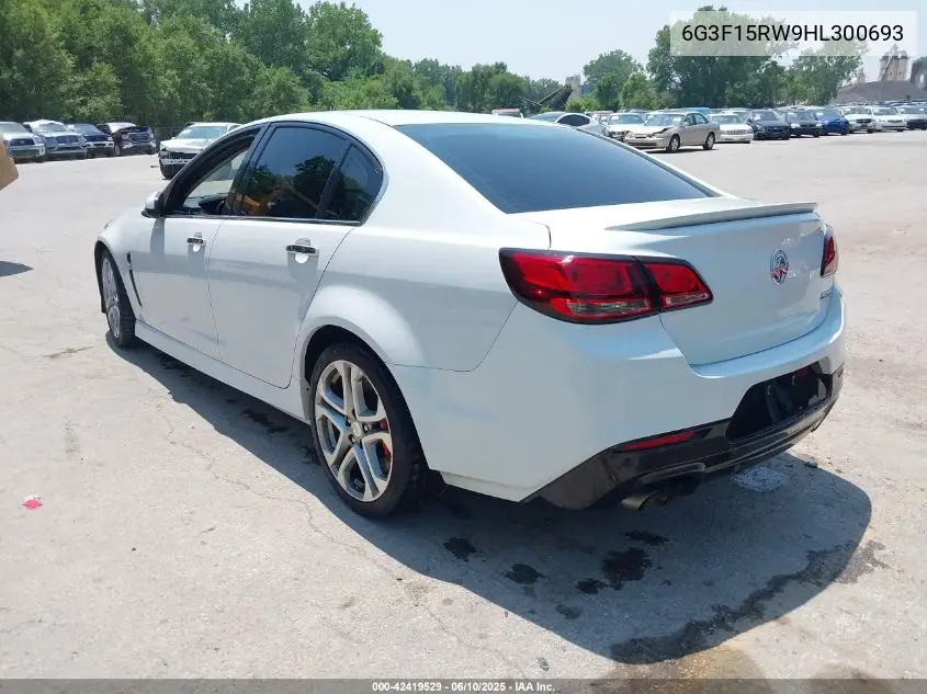 2017 Chevrolet Ss VIN: 6G3F15RW9HL300693 Lot: 42419529
