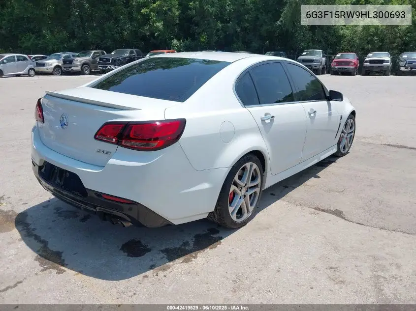 2017 Chevrolet Ss VIN: 6G3F15RW9HL300693 Lot: 42419529