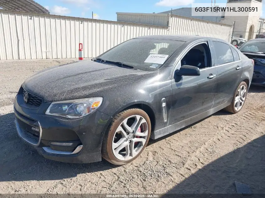 2017 Chevrolet Ss VIN: 6G3F15RW1HL300591 Lot: 42497409