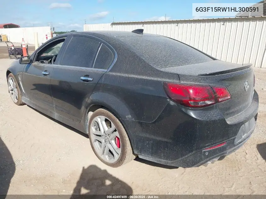 2017 Chevrolet Ss VIN: 6G3F15RW1HL300591 Lot: 42497409