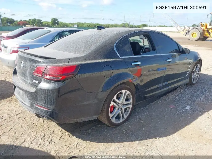 2017 Chevrolet Ss VIN: 6G3F15RW1HL300591 Lot: 42497409