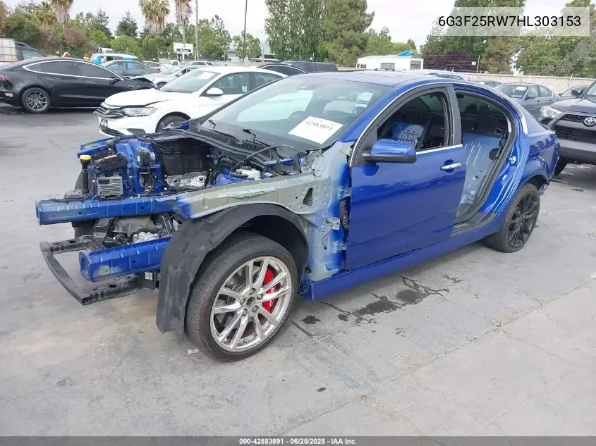 2017 Chevrolet Ss VIN: 6G3F25RW7HL303153 Lot: 42583891